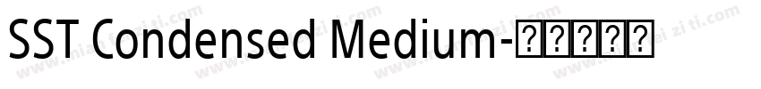 SST Condensed Medium字体转换